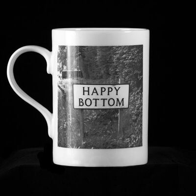 Happy Bottom - Taza de porcelana fina