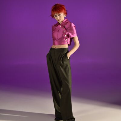 L104 PINSTRIPED TROUSERS