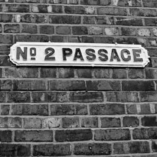 Greeting Card - No.2 Passage road sign