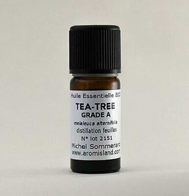 Ätherisches Bio-Teebaumöl 10 ml. Hergestellt von Michel Sommerard