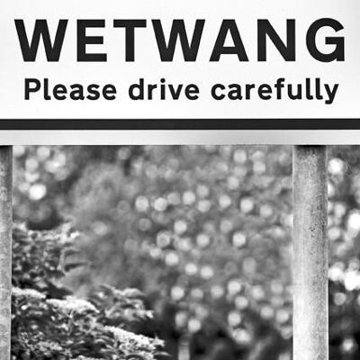 Tarjeta de felicitación - señal de tráfico de Wetwang
