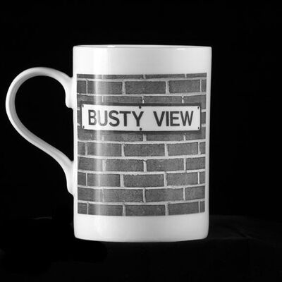 BUSTY VIEW - Fine Bone China Mug