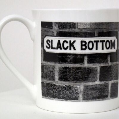 Slack Bottom - Taza grande de porcelana fina de hueso