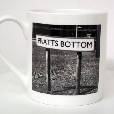 Pratts Bottom - Taza grande de porcelana fina de hueso