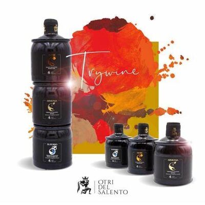 Trywine: Oltre DOP Salice Salentino Rosso;Armonja IGP Salento Rosso Primitivo;Superbo IGP Primitivo Salento