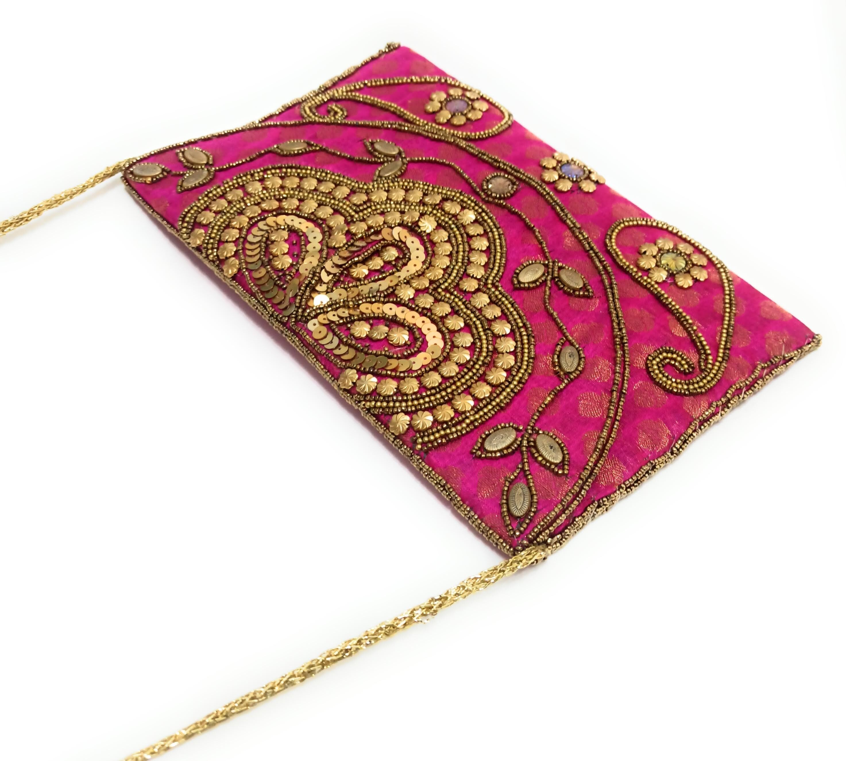 Borsa grande · Artigianato ricamato, Bougainvillea (ultima unità!) 