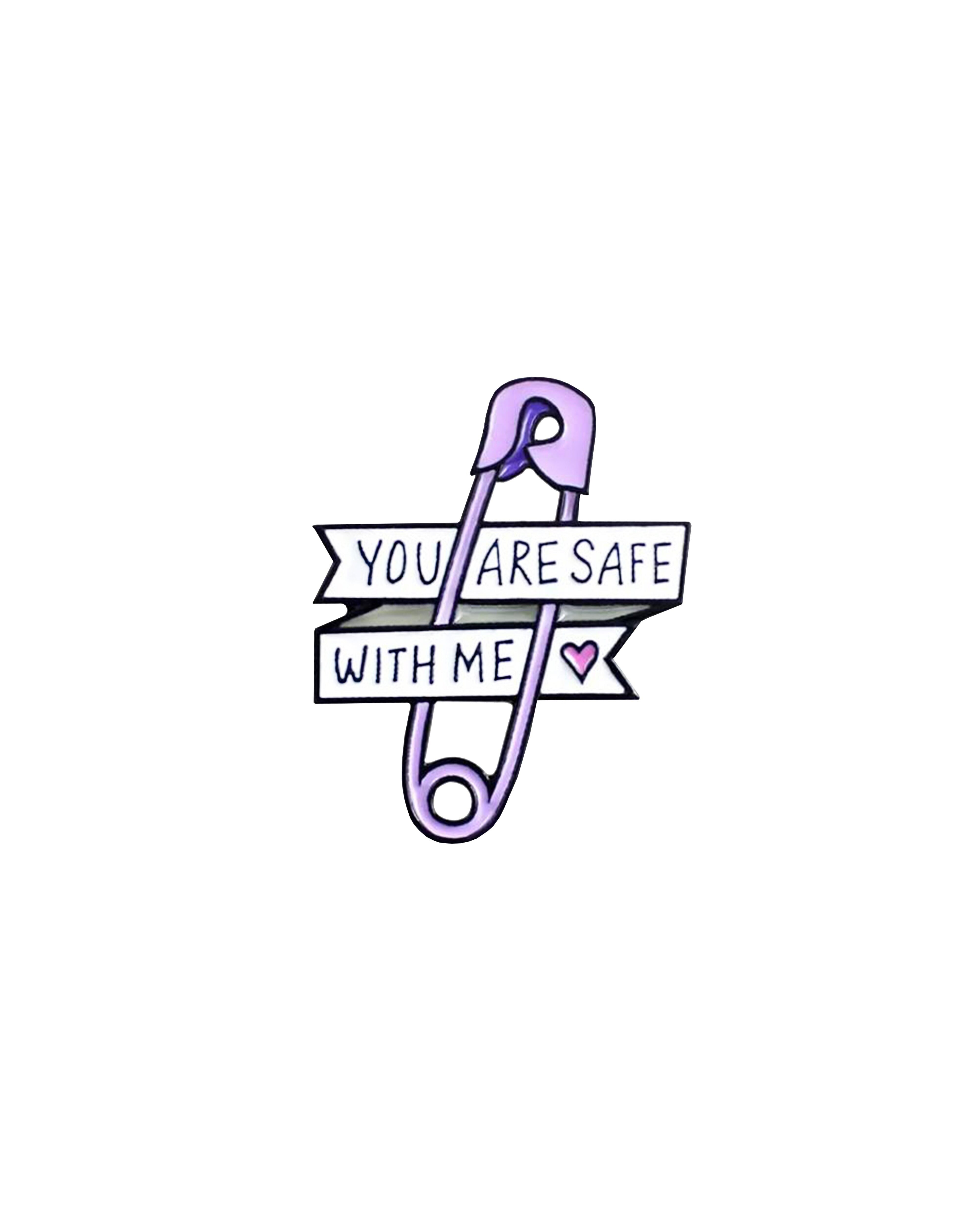 <B>Spilla SAFE WITH ME di Pin</B>