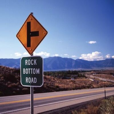 Rock Bottom Road, USA - Greeting Card
