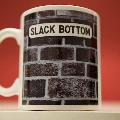 Slack Bottom - Taza de porcelana fina de hueso