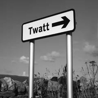 Greeting Card - Twatt road sign