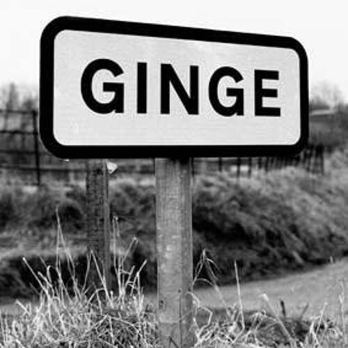Greeting Card - Ginge road sign
