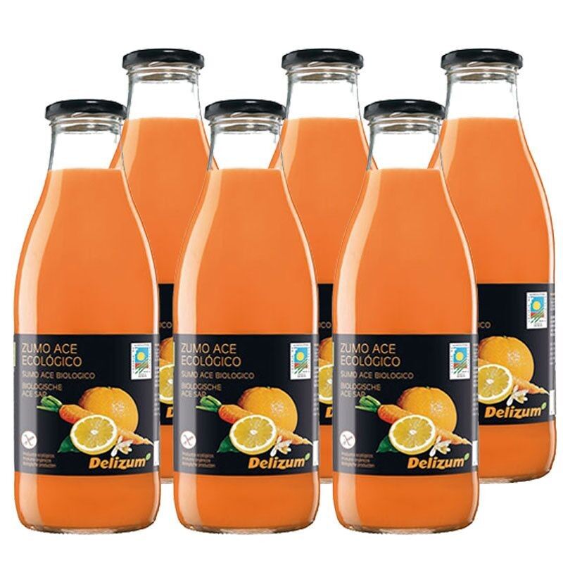 Succo biologico ACE (carota, arancia e limone) 6x750 ml Delizum