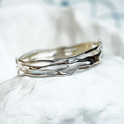 Organic Sterling Silver bangle