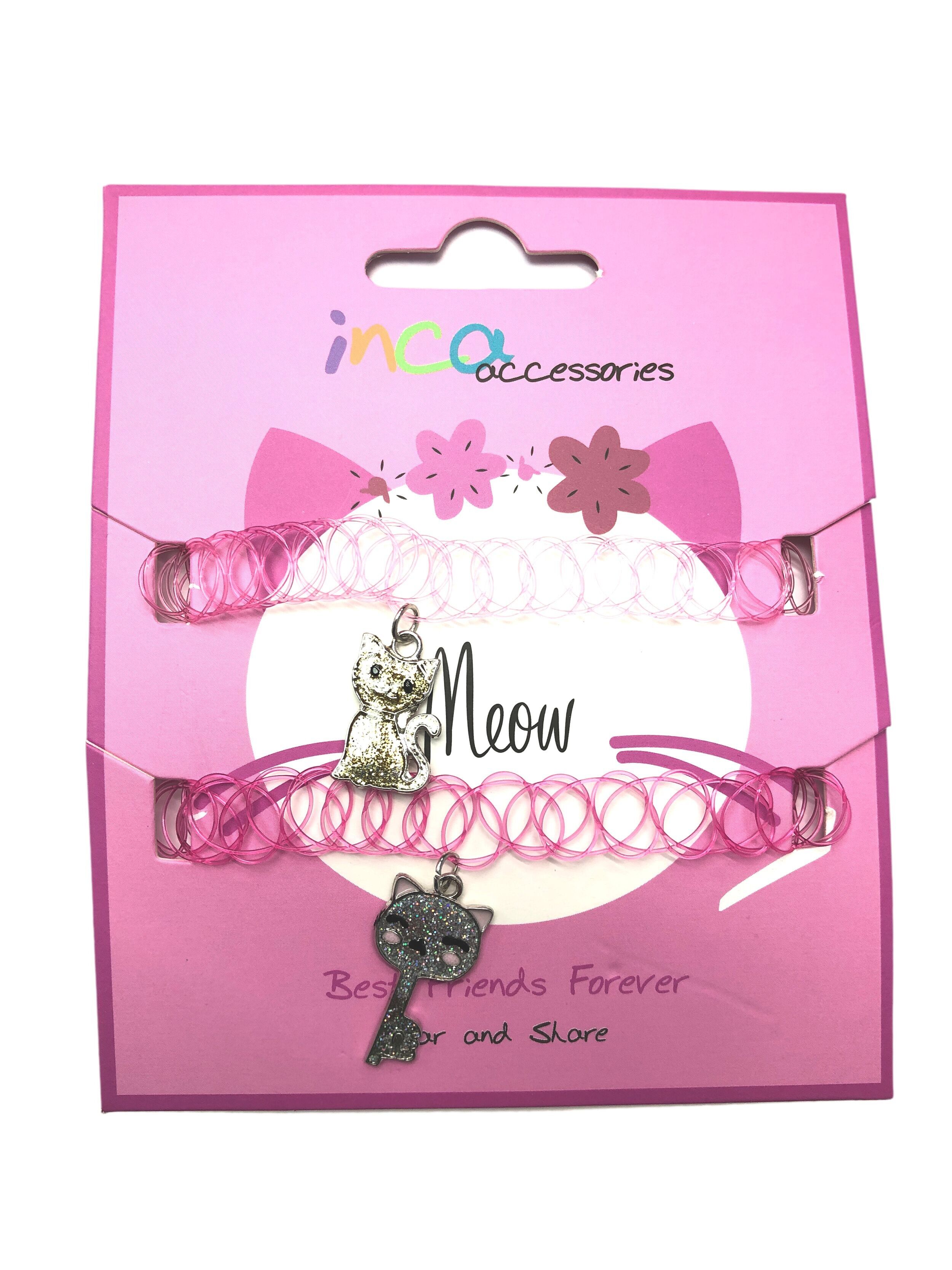 Set mit 2 elastischen „Best Friends Forever“-Halsketten für Mädchen -