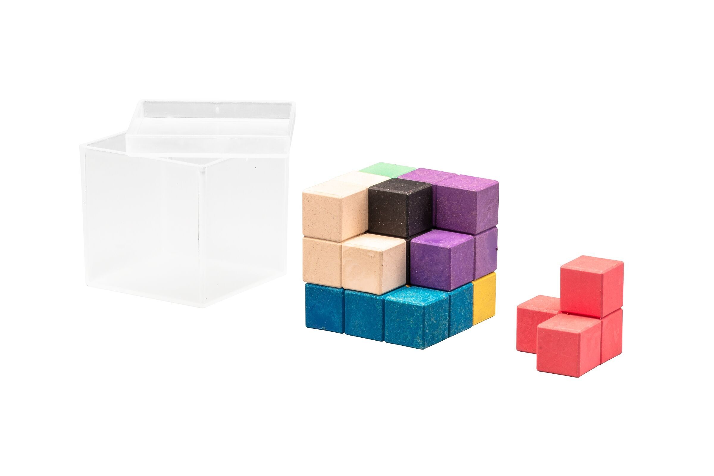 SOMA cube, 7 colored elements | Learning to train spatial imagination