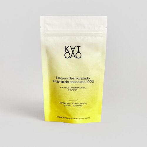 Chewy Dry Bananas covered with 100% Chocolate