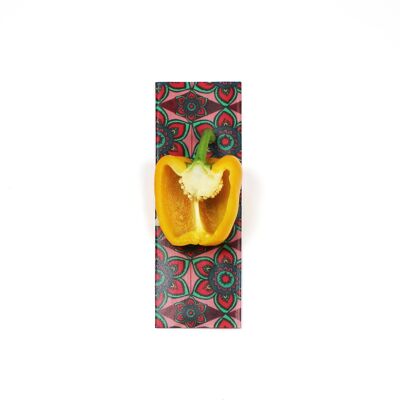 Bee Wrap vegan - 1S  - Fleurs Rouge