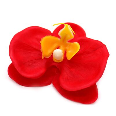 Handmade Soap Flower - Orchid - Red