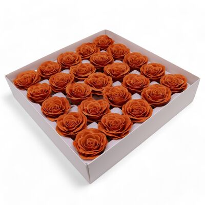 Flor de Jabon Artesanal - Rosa Vintage Grande (7 capas) - Clavo de Java