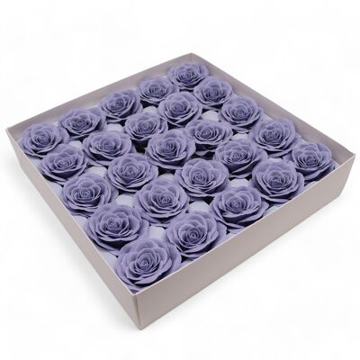 Flor de jabón artesanal - Grande (7 capas) Vintage Rosa - Steal Blue