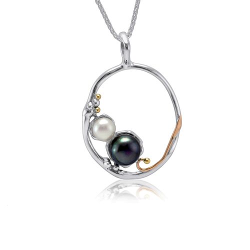 Organic Pearl Duo Pendant