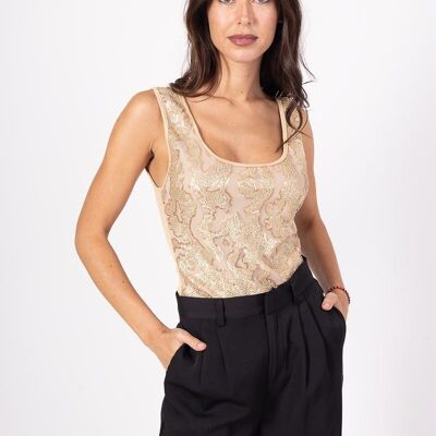 Body con paillettes - 9172