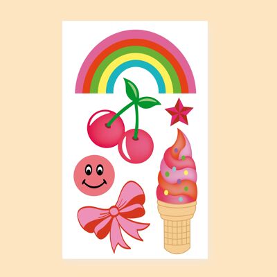 TATUAJE TEMPORAL - Happy Cuteness
