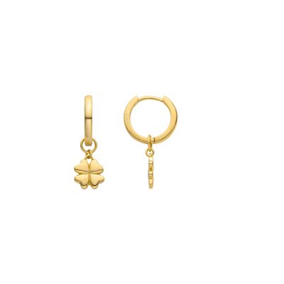 Orecchini Luxenter in argento sterling 925 rifiniti in oro giallo 18 carati - Dira