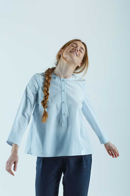 7/8-Arm-Bluse CALA hellblau