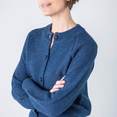 Knitted cardigan Eleonora Indigo