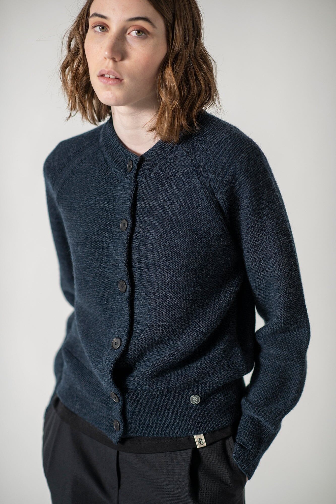 Cardigan in maglia ELEONORA mezzanotte