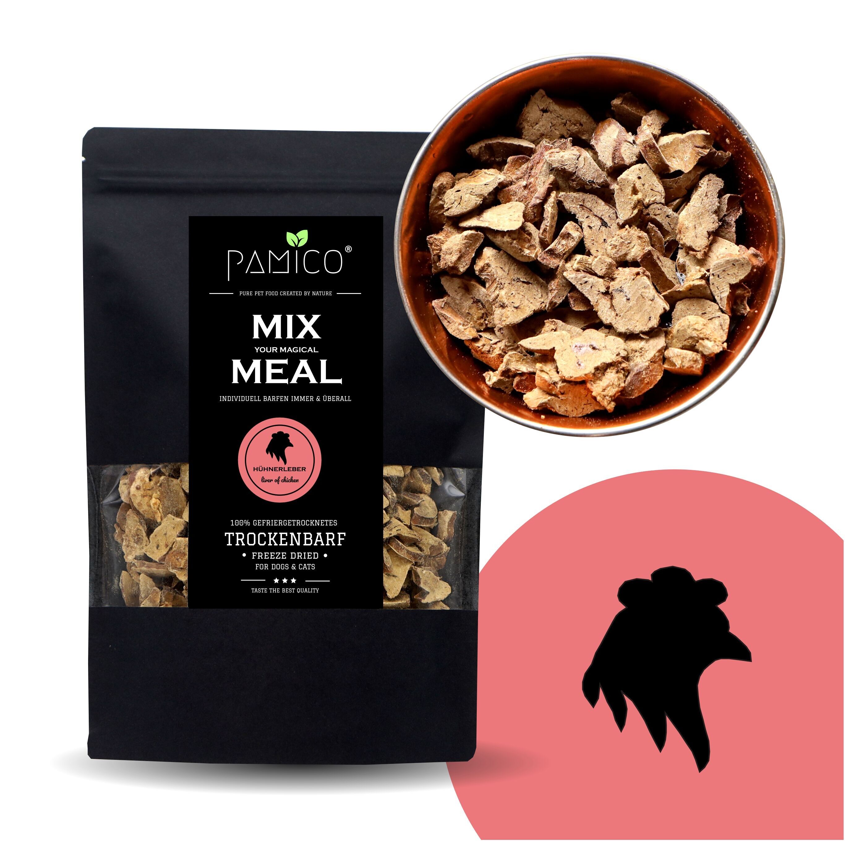 Fegatini di pollo liofilizzati - PASTO MIX secco barf