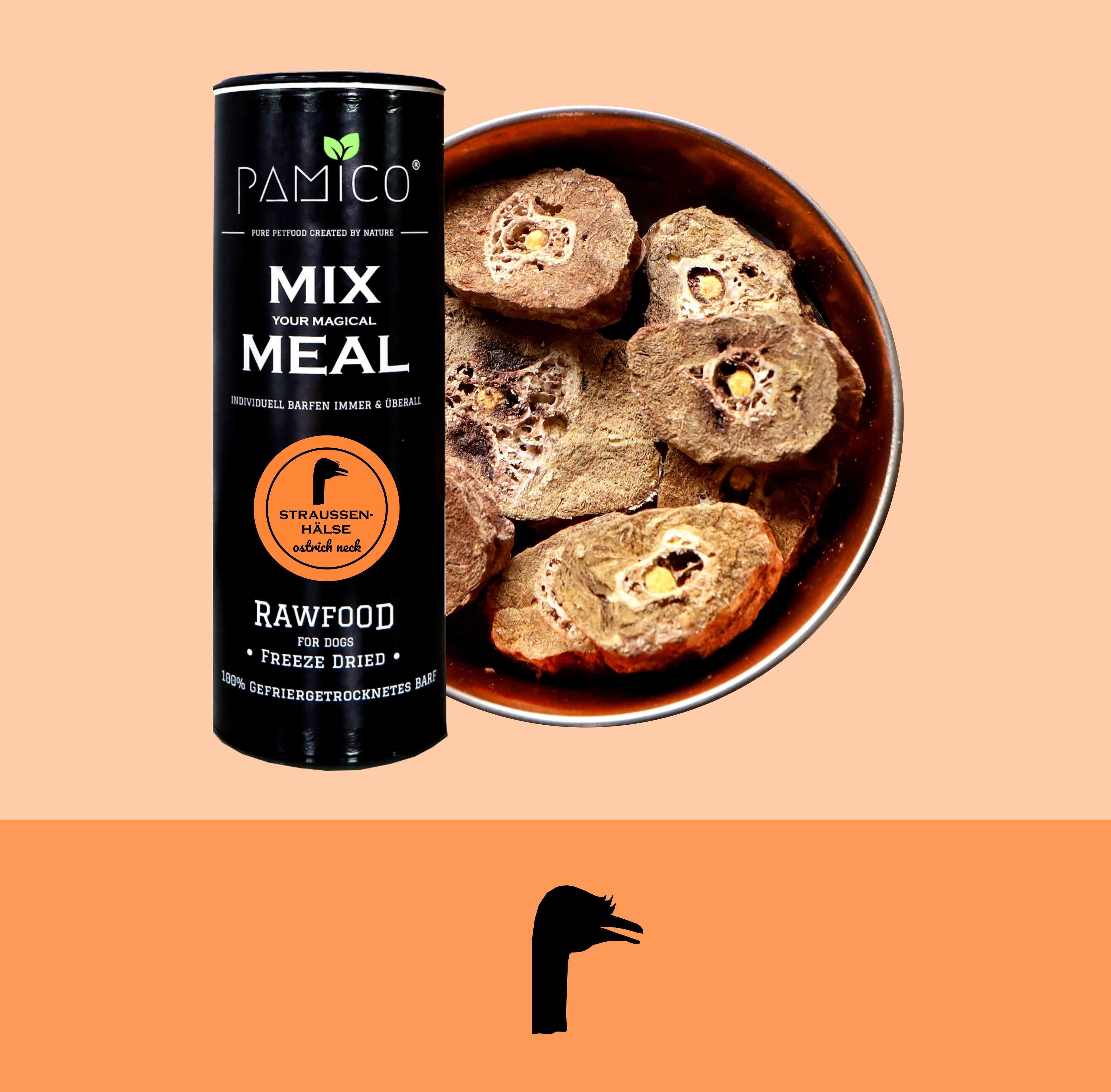 Colli di struzzo liofilizzati - MIX PASTO dry barf