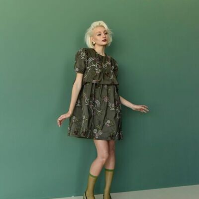 L124 MINI DRESS BIRDS