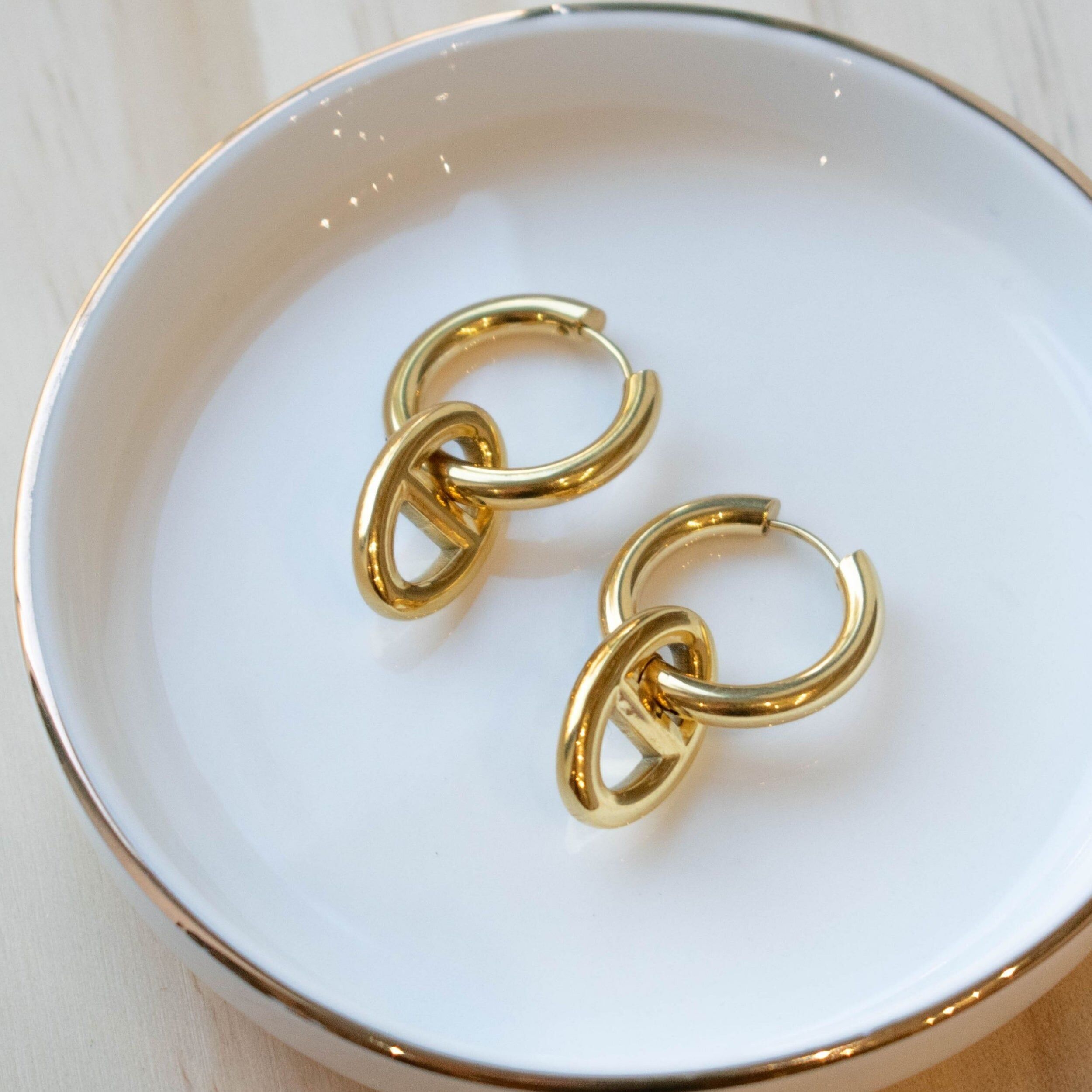 EARRINGS - MARINE MESH CREOLES