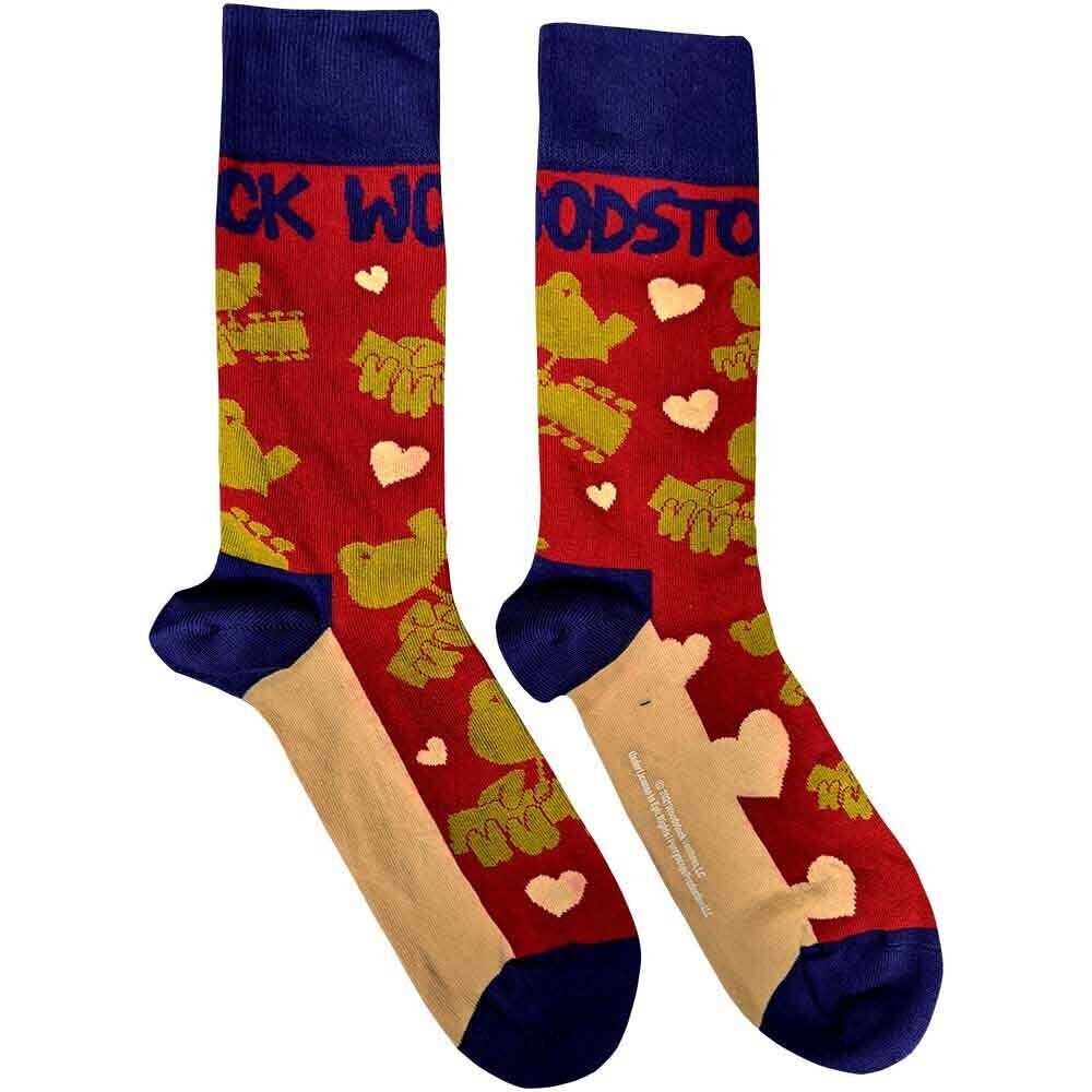 Woodstock Socks - Birds & Hearts