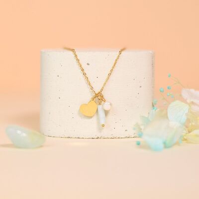 Collana con pietra portafortuna di marzo