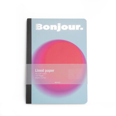 CUADERNO A5 BONJOUR AZUL CLARO HF