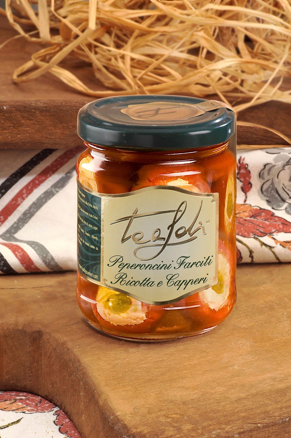 Scharfe Paprika Ricotta & Kapern 180g