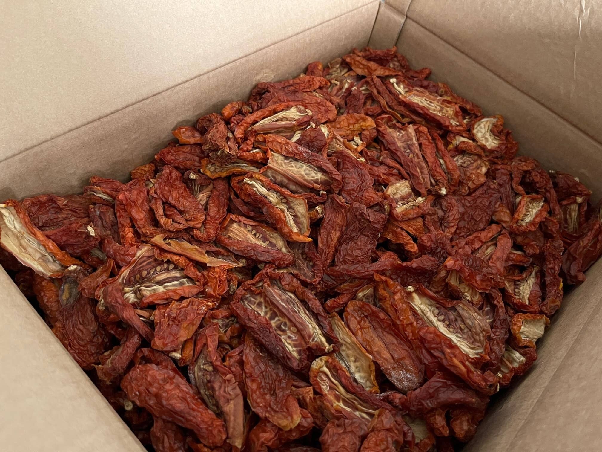 Pomodori Secchi Sfusi Scatola 10 Kg