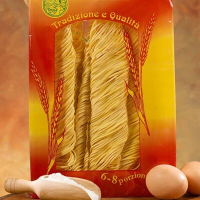 Tagliolini de huevo rústicos Bandeja de 500 g
