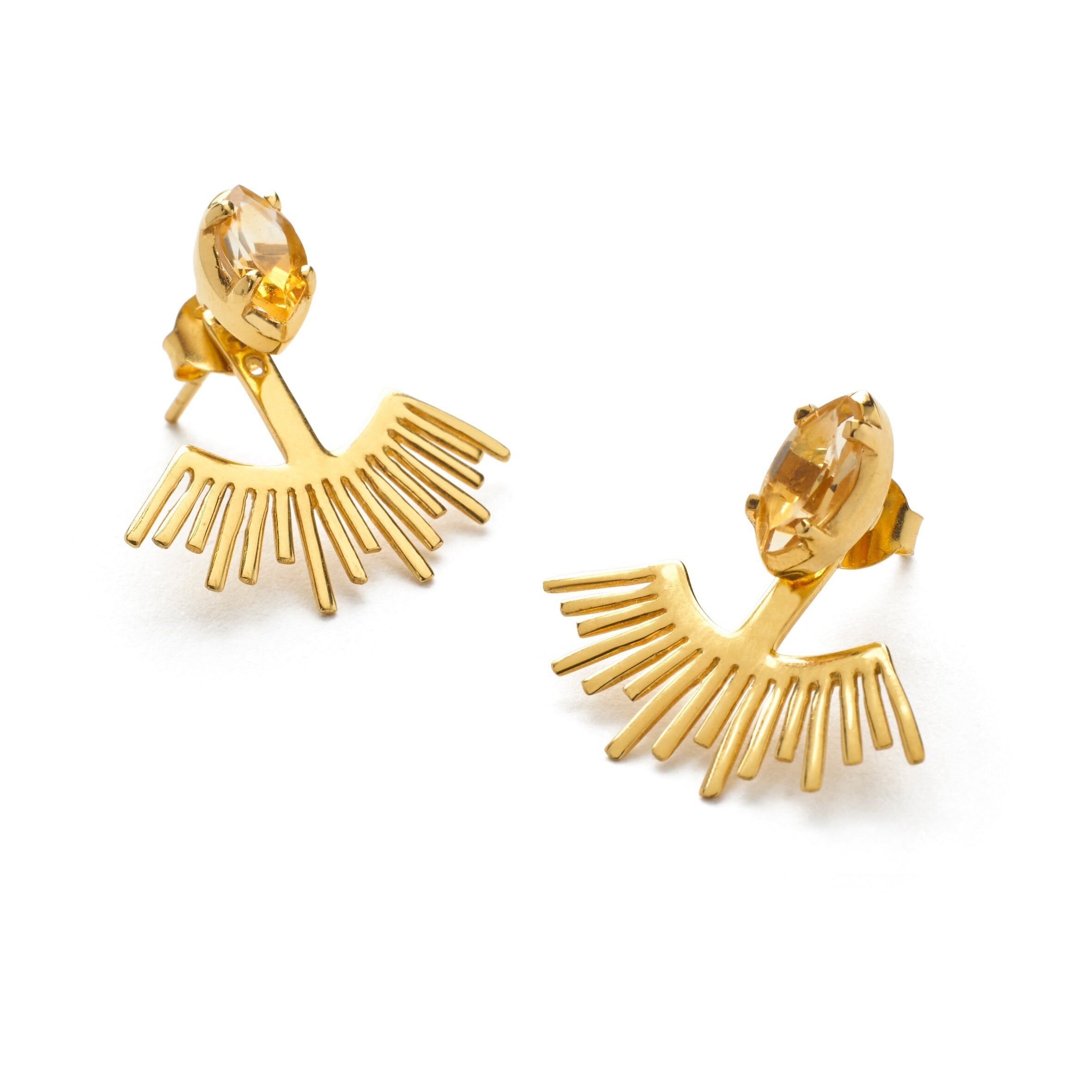 Avira Goldohrstecker mit Citrinstein