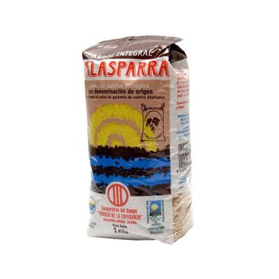 Récipient en plastique de riz brun 1kg Calasparra
