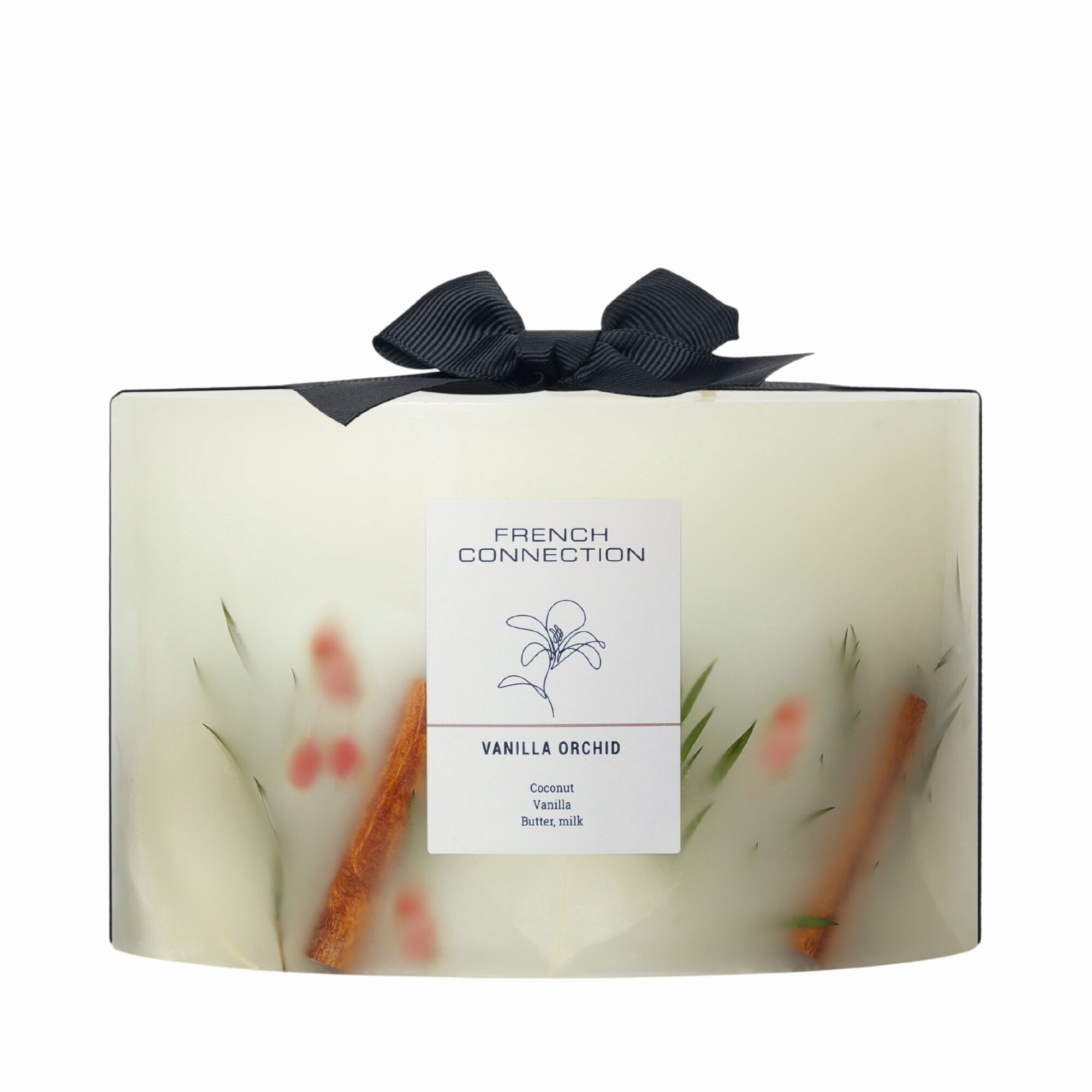 Mit Pflanzen angereicherte Vanille-Orchideen-Kerze 1 von French Connection.5 kg