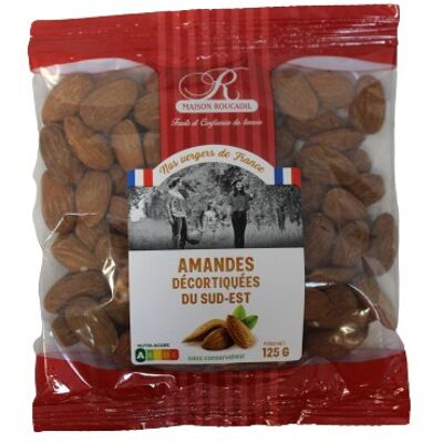 Shelled almonds - 125g bag