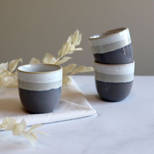 Tasse expresso riga 11cl marron en grès