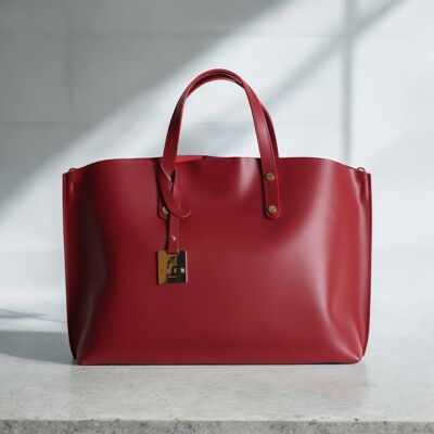 Sac cuir ANGELA Bordeaux