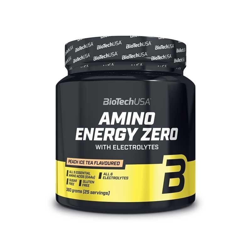 Amino Energy Zero mit Elektrolyten Pfirsichgeschmack Pulver 360g BiotechUSA