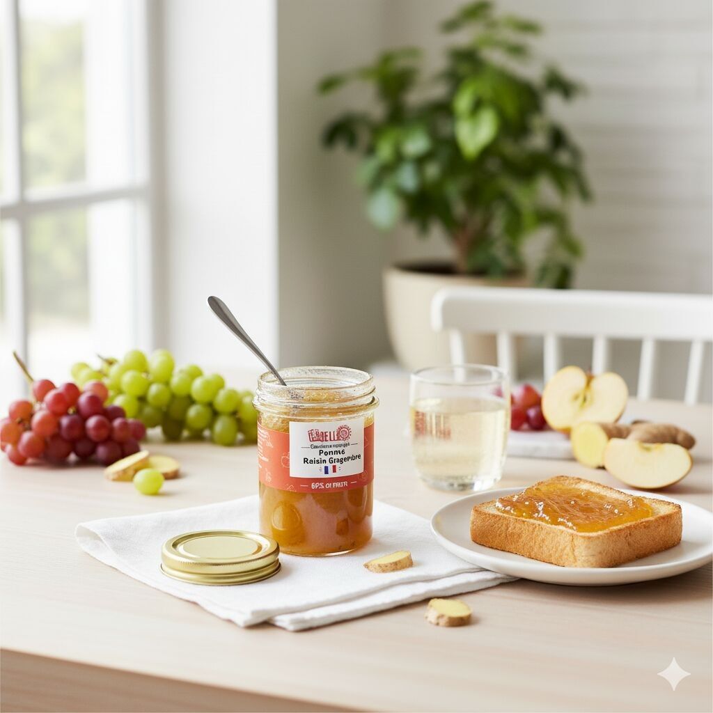 Confettura Re-Belle di mele, uva e zenzero 230gr – Rinvigorente, artigianale ed equosolidale