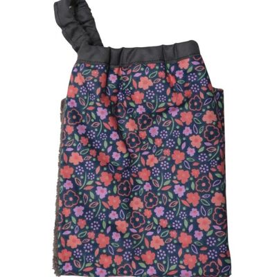 Elastic bib towel Night flowers